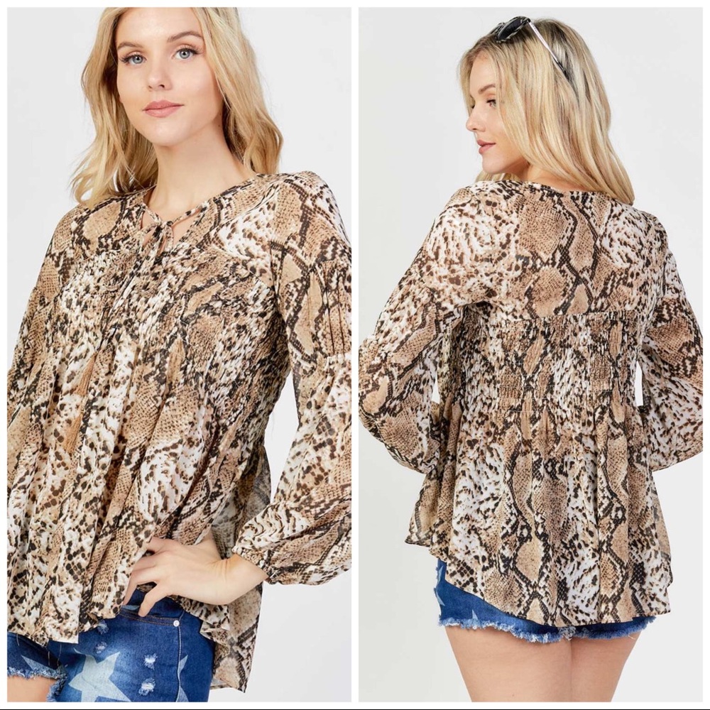 Wild Snake Python Blouse - Picture 5 of 9